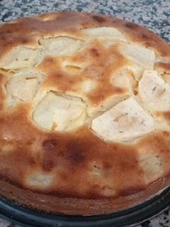 Una foto de Bizcocho de manzana y kiwi