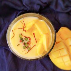 A picture of Mango lababadar shake.