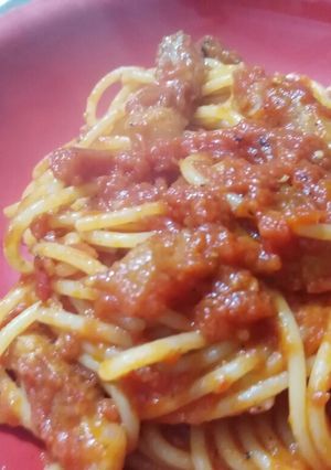 Foto di Spaghettone all'amatriciana, quella vera