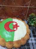 كيكة علم الجزائر 🕊🇩🇿🕊 بذوق الفانيلا