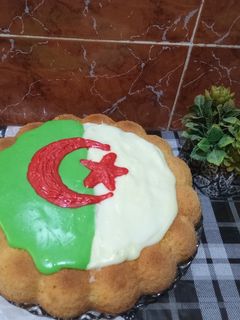 صورة لوصفة كيكة علم الجزائر 🕊🇩🇿🕊 بذوق الفانيلا