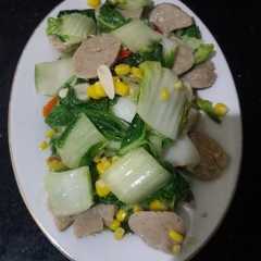 รูปของ Tumis sawi bakso