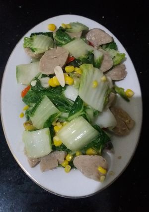 Foto resep Tumis sawi bakso
