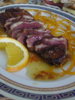 Una foto de Magret de pato a la naranja