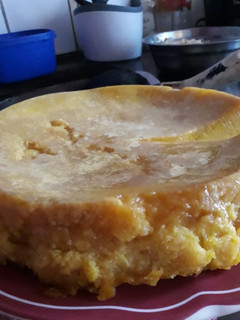 Una foto de Budín de Pan con Flan