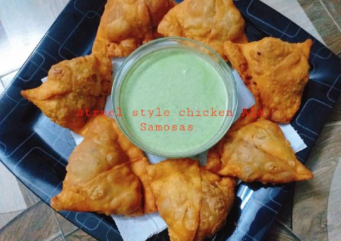 Chicken Aloo Samosa(street style) Recipe