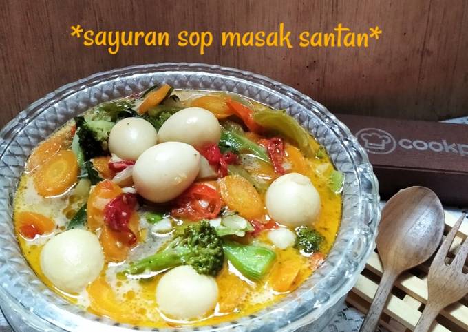 *sayuran sop masak santan*