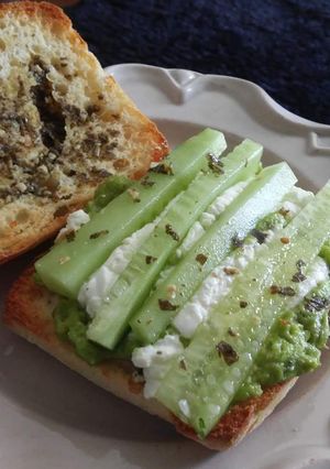A picture of Avocado Cucumber Sandwich.