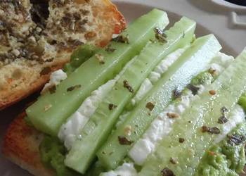 Unique Cuisine Avocado Cucumber Sandwich Delicious