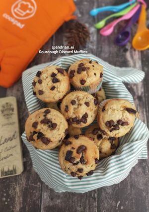 Foto resep Sourdough Discard Muffins