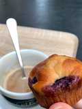 Muffins o magdalenas de arándanos saludables sin azúcar
