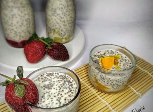 Foto resep Assorted Chia Seed Pudding (Menu diet rendah kalori)