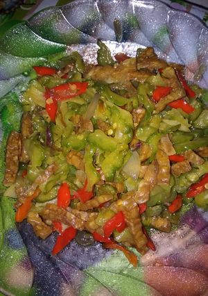 Foto resep Tumis pare tempe