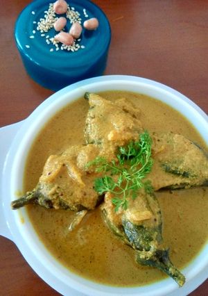 A picture of Baingan ka salan.