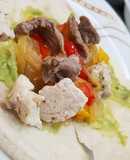 Fajitas muy ricas para comer con amigos