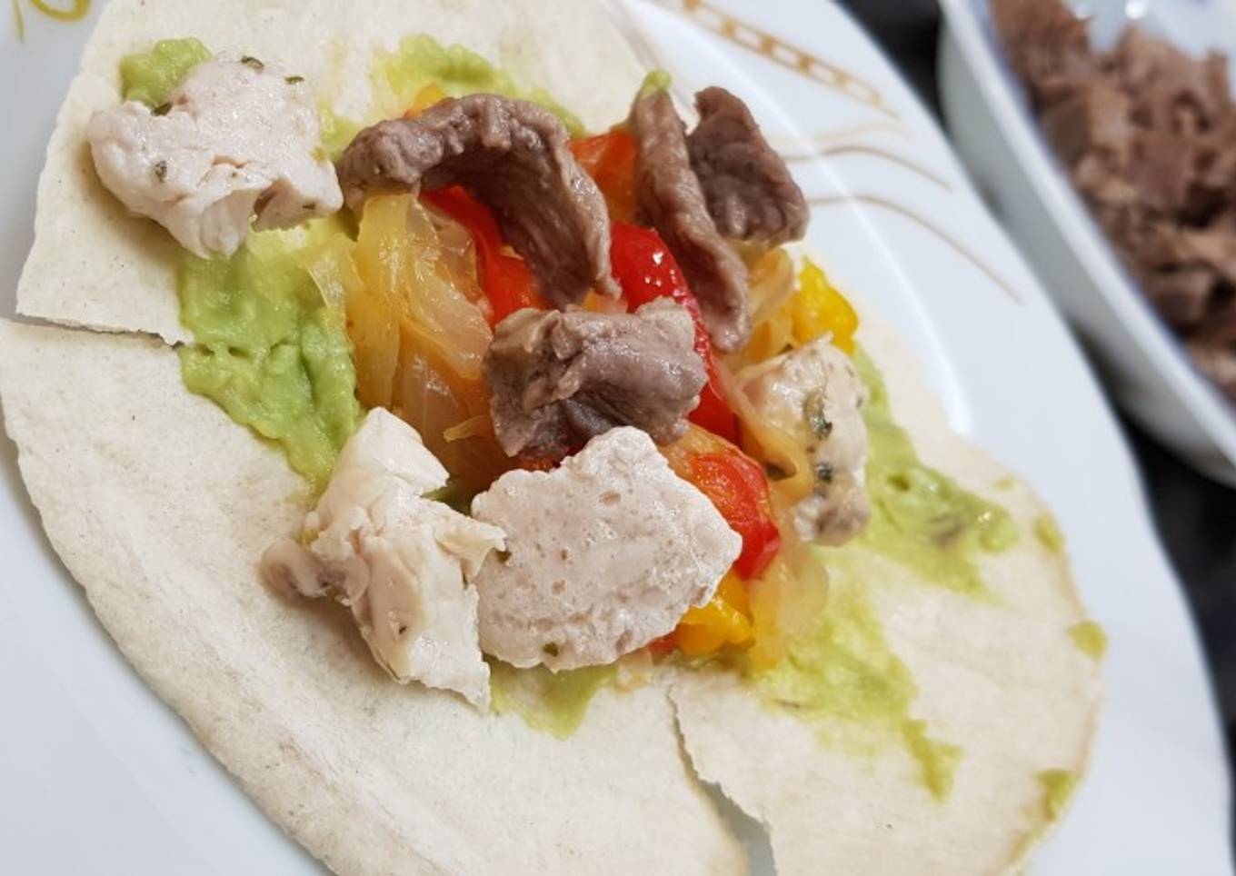 Fajitas muy ricas para comer con amigos