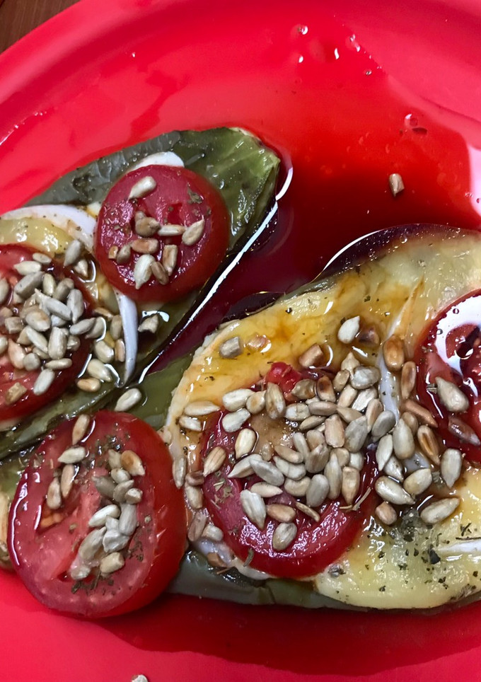 Una foto de Nopal asado con queso