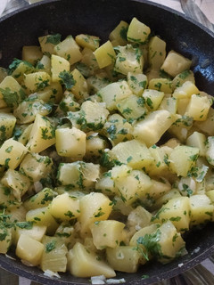Petrezselymes párolt tök #gluténmentes recept fotója