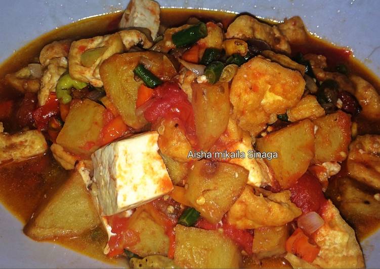 Tahu Kentang sambal Kacang panjang