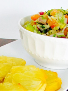 Una foto de Gazpacho de Bacalao