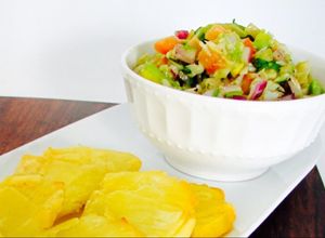 Una foto de Gazpacho de Bacalao