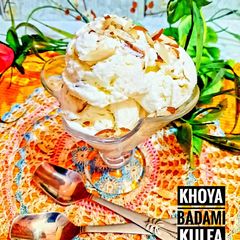A picture of Khoya Badami Kulfa ice cream.