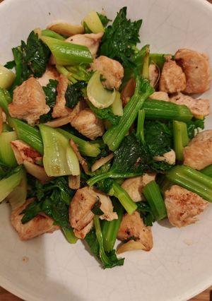 西芹炒雞柳 的食譜成品照片