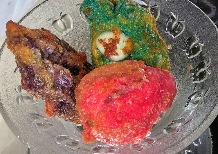 Langkah Mudah untuk Membuat Cakue rainbow mozza Anti Gagal