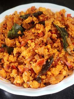 பன்னீர் புர்ஜி (Paneer bhurji recipe in tamil) செய்முறை முக்கிய புகைப்படம்
