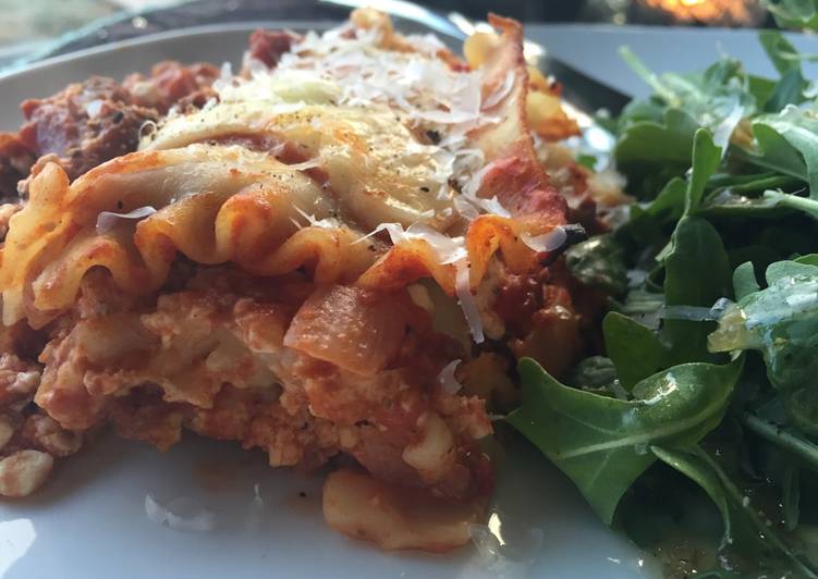 Steps to Prepare Homemade Celebration Lasagna