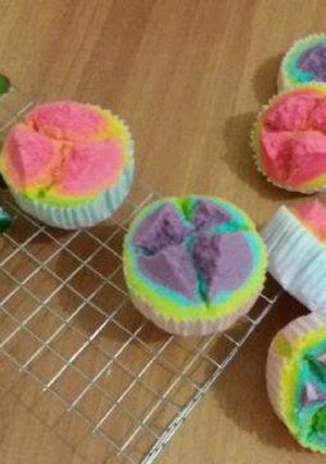 Foto resep Bolu Kukus Rainbow