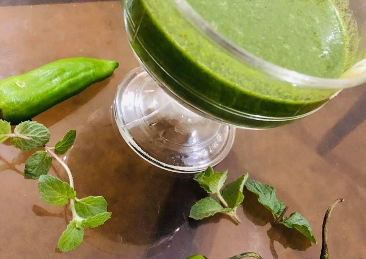 Steps to Prepare Super Quick Homemade Green Chutney Recipe
