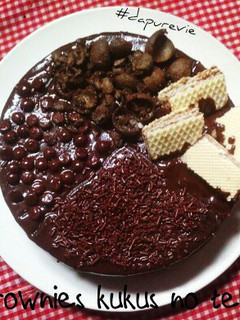 Foto resep Brownies kukus no telur / pizza brownie /eggless brownies