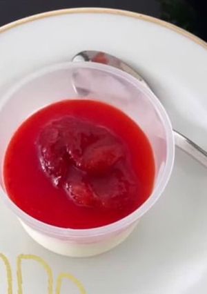 Foto resep Strawberry pannacotta