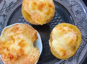 Hình của món Tôm khoai tây nướng phô mai cho bé.