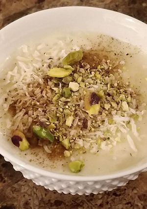 صورة لوصفة رز بحليب بطريقتي