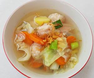 Resep Terbaik 121 Sop Baso Ayam Yummy Mantul