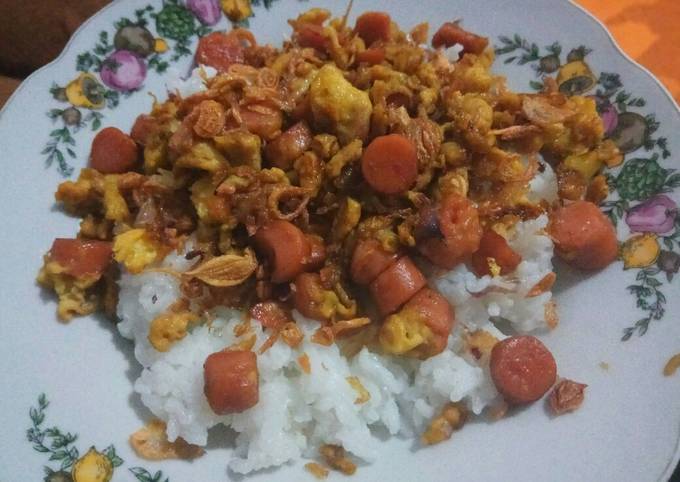 Resep Orak Arik Telur Sosis Oleh Luluk Silviana Febri Ria Cookpad