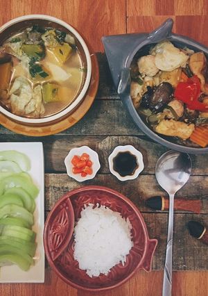 Hình của món Một bữa chay bình thường.