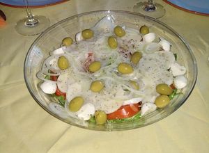 Foto de Salada de rúcula com palmito