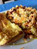 Cous cous + omelette al formaggio 🧀