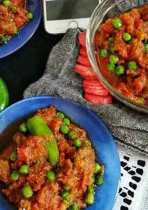 A picture of Gajar Gosht.