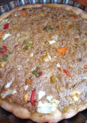 Una foto de Tarta de atún y vegetales