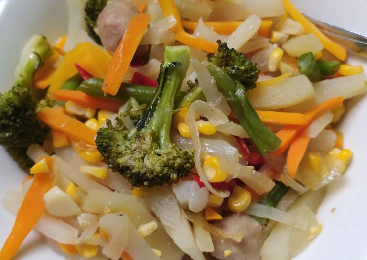 Bumbu mengolah Tumis sayuran yang mudah