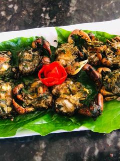 Hình của món Rạm om lá lốt.