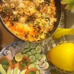 A picture of Mutton Biryani.