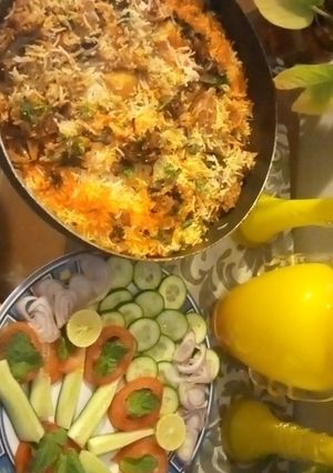 A picture of Mutton Biryani.