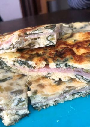 Una foto de Tortilla de acelga y ricota rellena en la Flip de essen