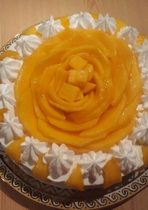 صورة لوصفة تورته المانجا 🧡