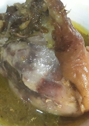 A picture of Spicy boiled chicken.